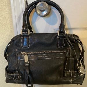 Michael Kors 2Way black leather Abby satchel handbag